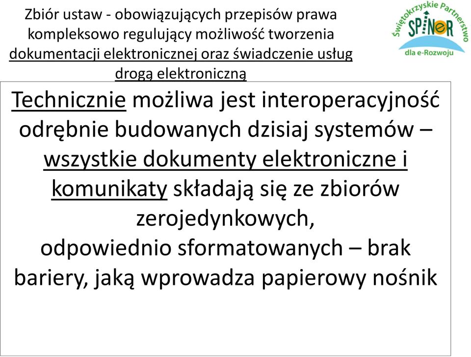 elektroniczne i Ustawa o świadczeniu usług drogą elektroniczną komunikaty składają się ze zbiorów Ustawa o podpisie elektronicznym Ustawa o prawach pacjenta i rzeczniku praw pacjenta Ustawa o