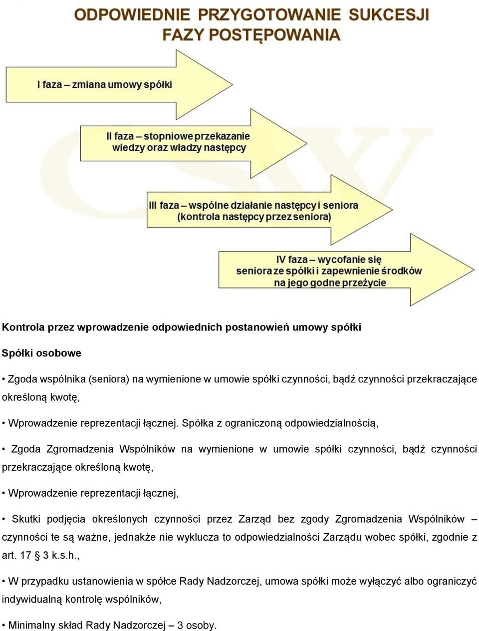 Spółka z ograniczoną odpowiedzialnością, Zgoda Zgromadzenia Wspólników na wymienione w umowie spółki czynności, bądź czynności przekraczające określoną kwotę, Wprowadzenie reprezentacji łącznej,