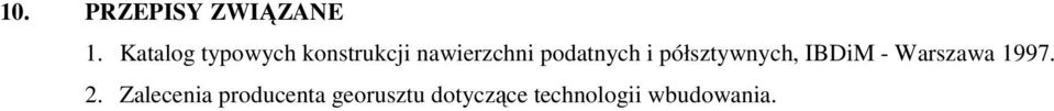 podatnych i półsztywnych, IBDiM - Warszawa