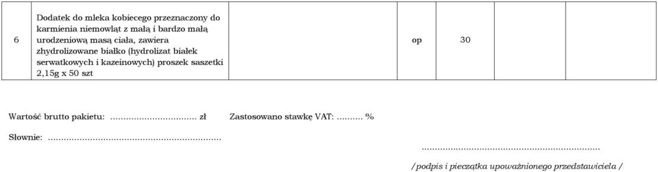 białko (hydrolizat białek serwatkowych i kazeinowych) proszek