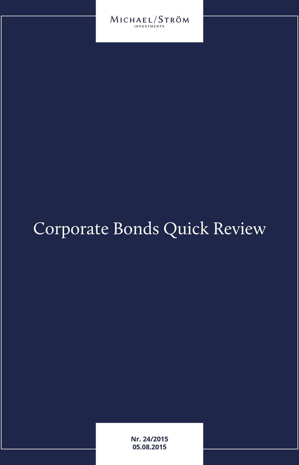 2015 Corporate Bonds