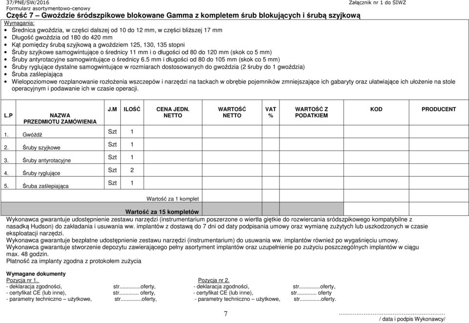 samogwintujące o średnicy 6.