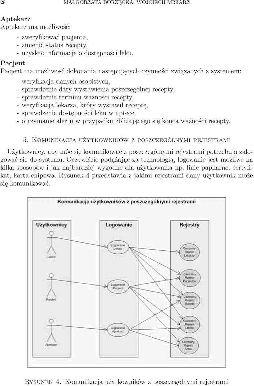 ważności recepty, - weryfikacja lekarza, który wystawił receptę, - sprawdzenie dostępności leku w aptece, - otrzymanie alertu w przypadku zbliżającego się końca ważności recepty. 5.