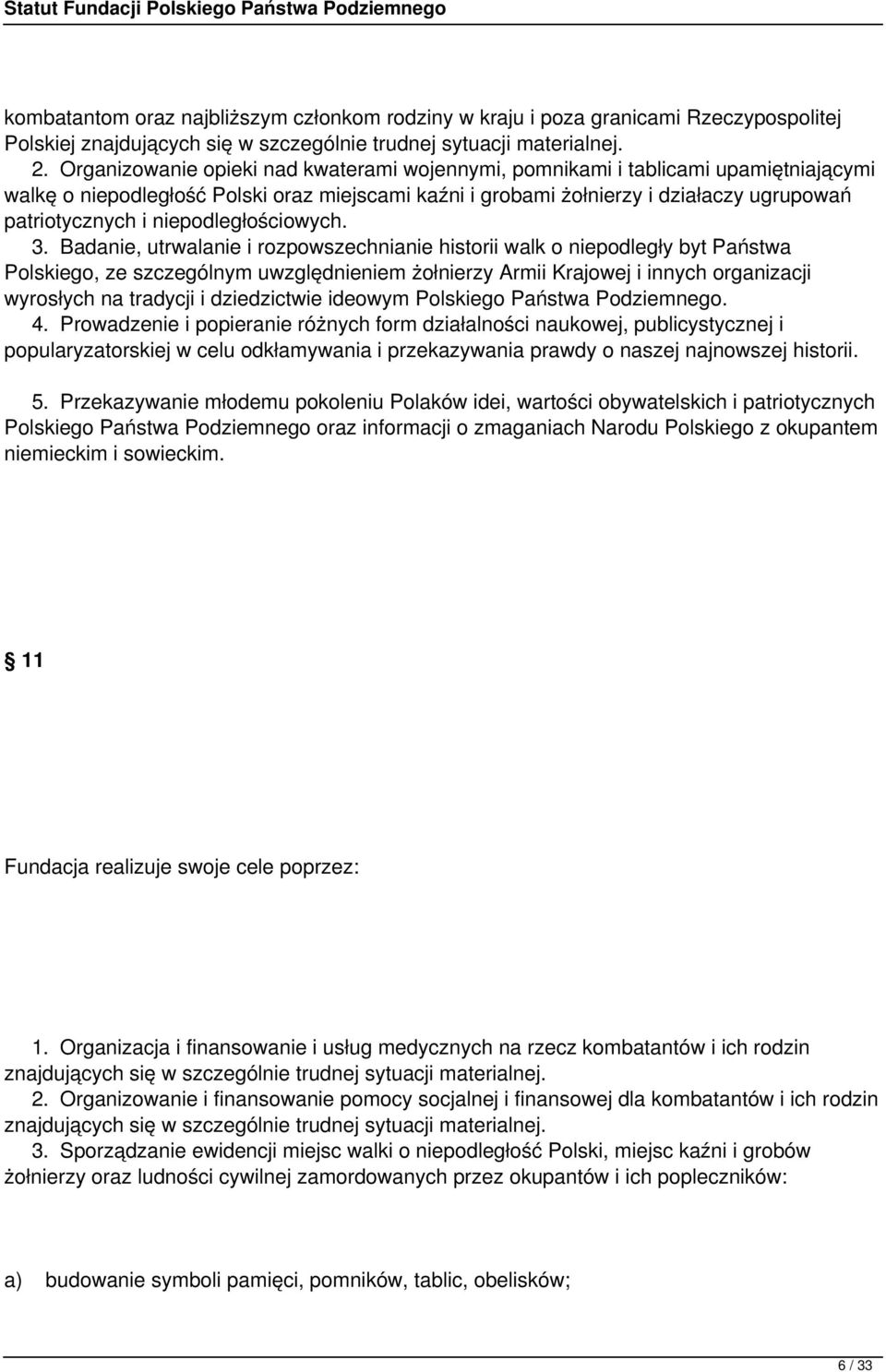niepodległościowych. 3.