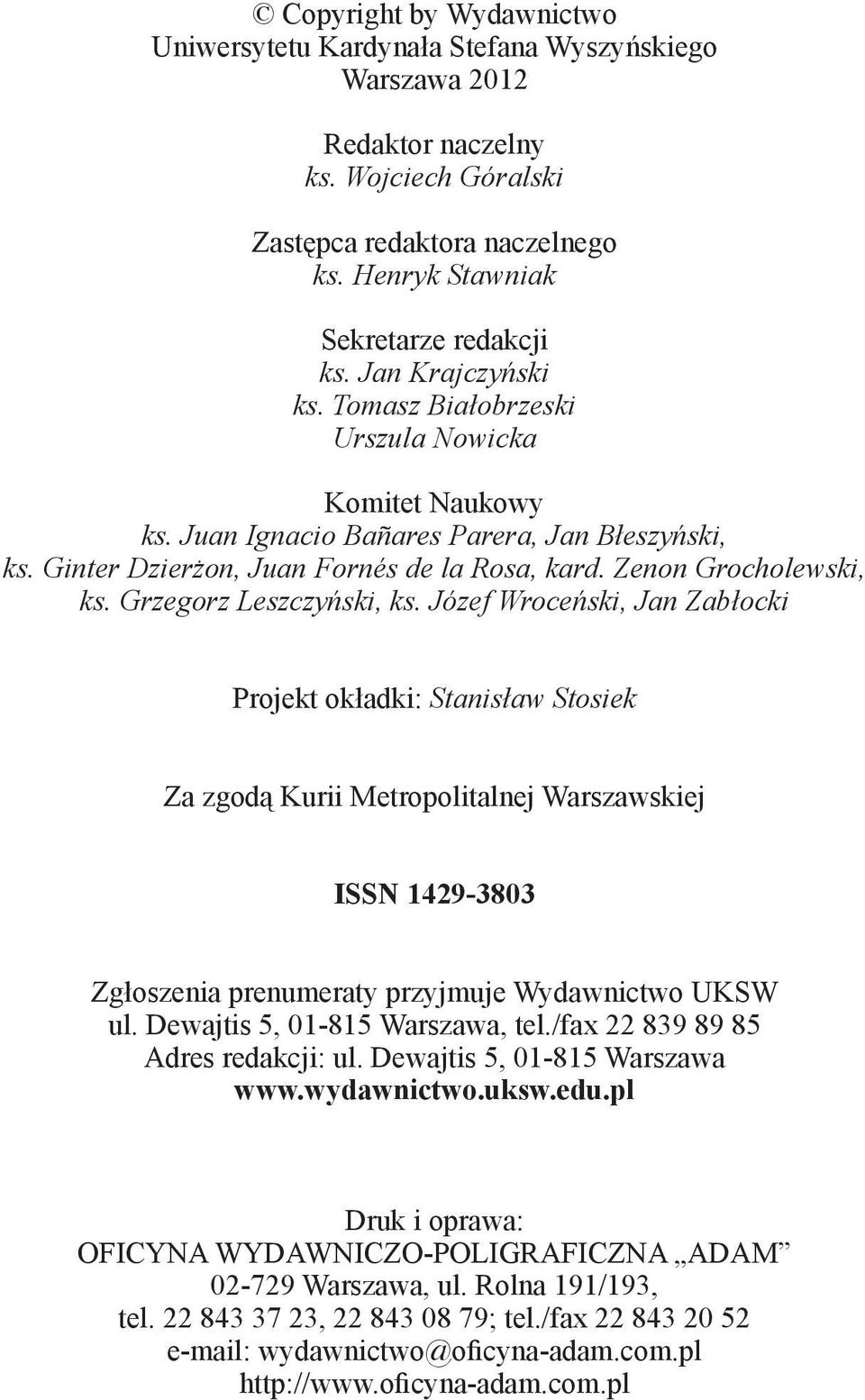 Grzegorz Leszczyński, ks.