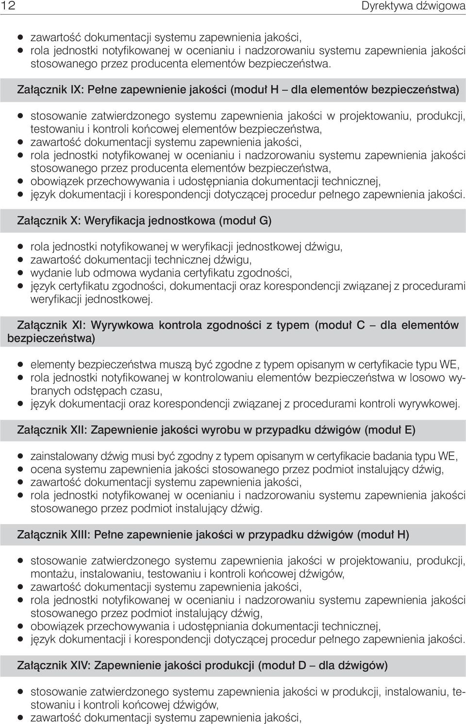 Załącznik IX: Pełne zapewnienie jakości (moduł H dla elementów bezpieczeństwa) stosowanie zatwierdzonego systemu zapewnienia jakości w projektowaniu, produkcji, testowaniu i kontroli końcowej