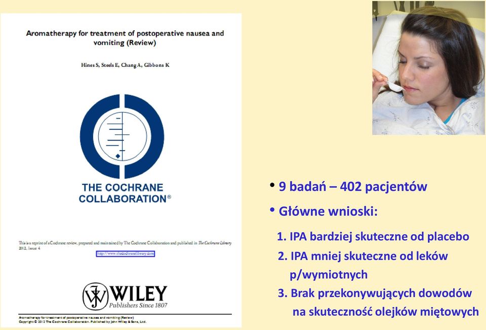 IPA mniej skuteczne od leków p/wymiotnych 3.