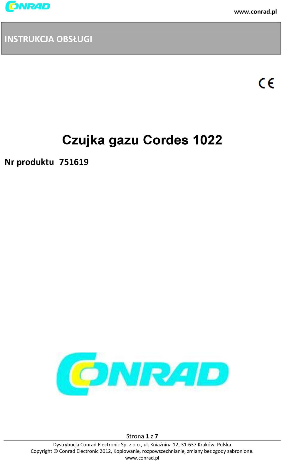 Czujka gazu Cordes