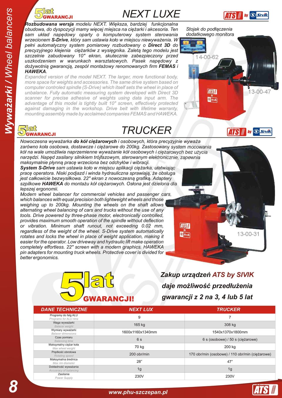 W pełni automatyczny system pomiarowy rozbudowany o Direct 3D do precyzyjnego klejenia ciężarków z wysięgnika.