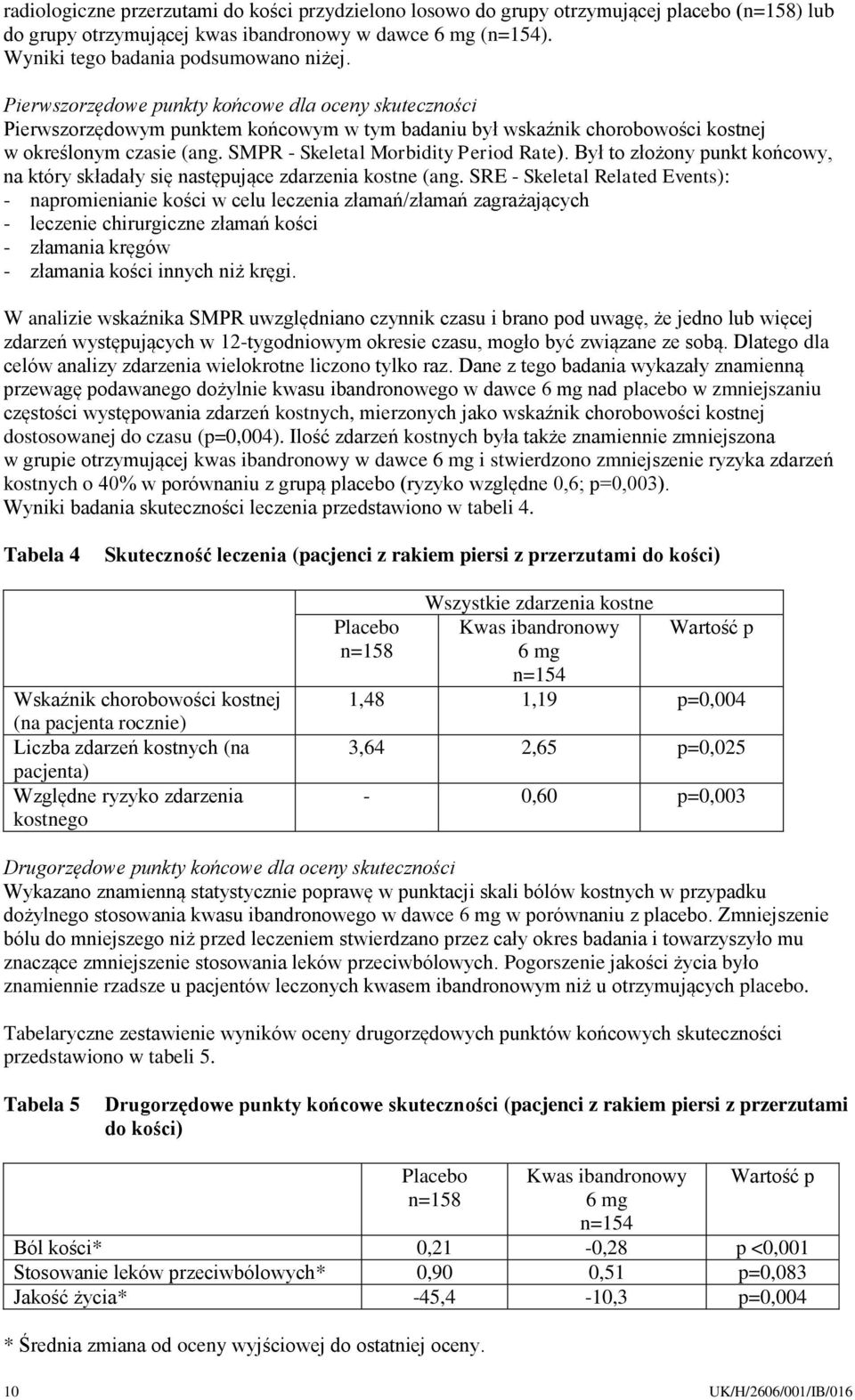 SMPR - Skeletal Morbidity Period Rate). Był to złożony punkt końcowy, na który składały się następujące zdarzenia kostne (ang.