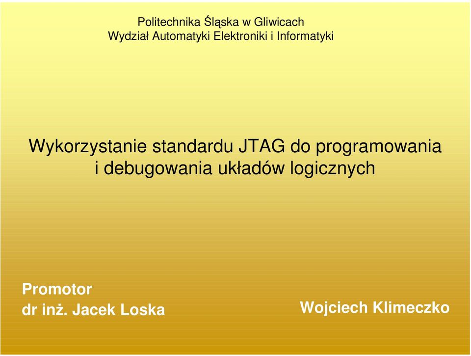 JTAG do programowania i debugowania układów