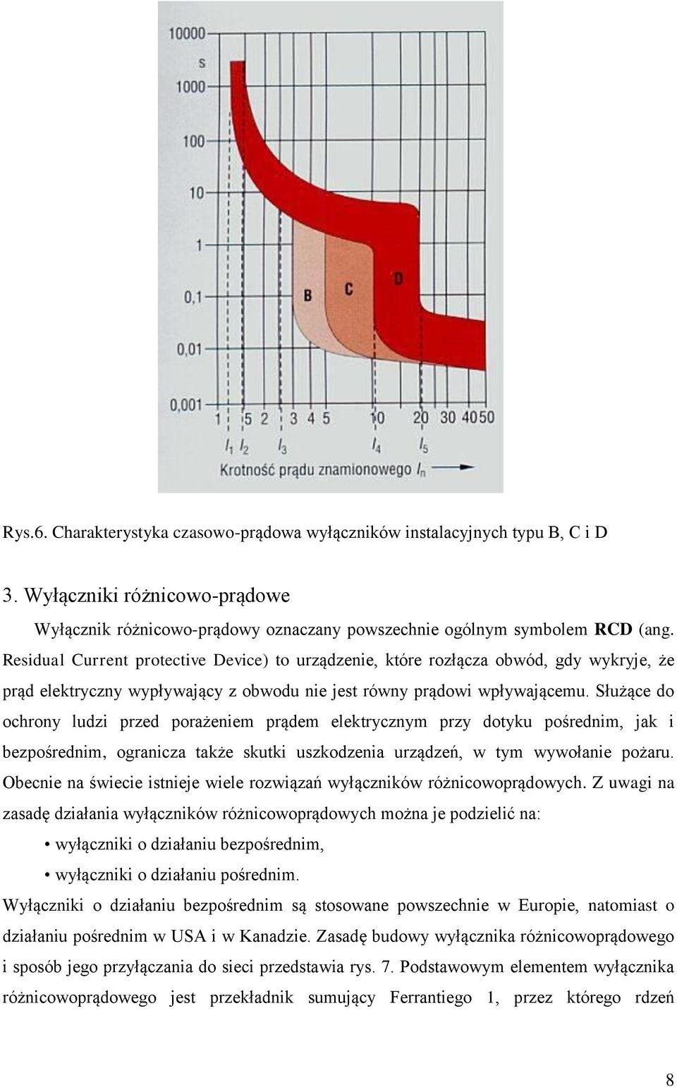 Służące do ochrony ludzi przed porażeniem prądem elektrycznym przy dotyku pośrednim, jak i bezpośrednim, ogranicza także skutki uszkodzenia urządzeń, w tym wywołanie pożaru.