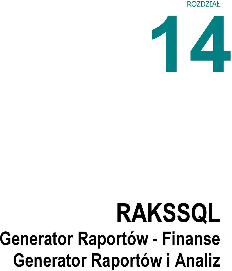 Raportów - Finanse