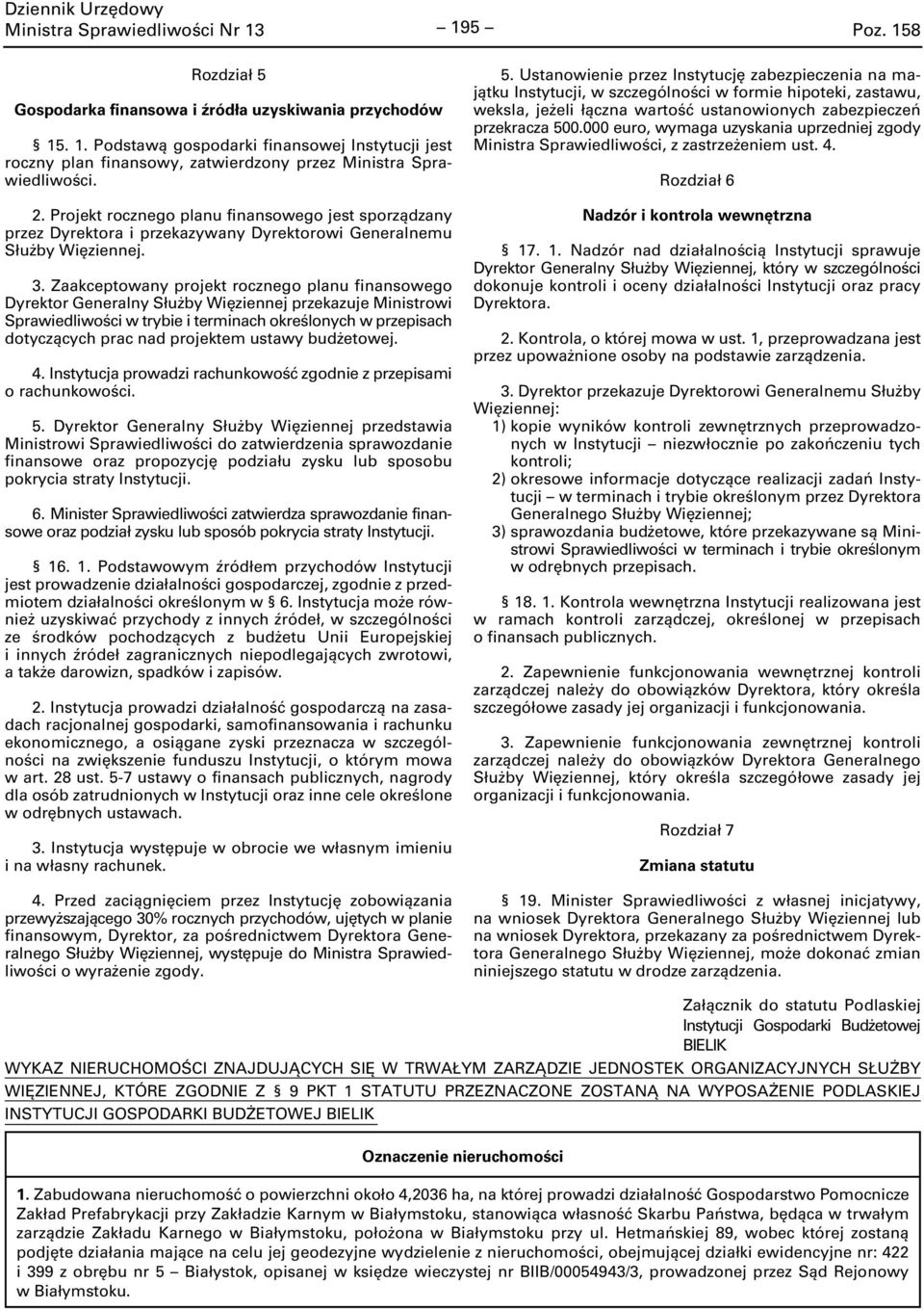 Zaakceptowany projekt rocznego planu finansowego Dyrektor Generalny Służby Więziennej przekazuje Ministrowi Sprawiedliwości w trybie i terminach określonych w przepisach dotyczących prac nad