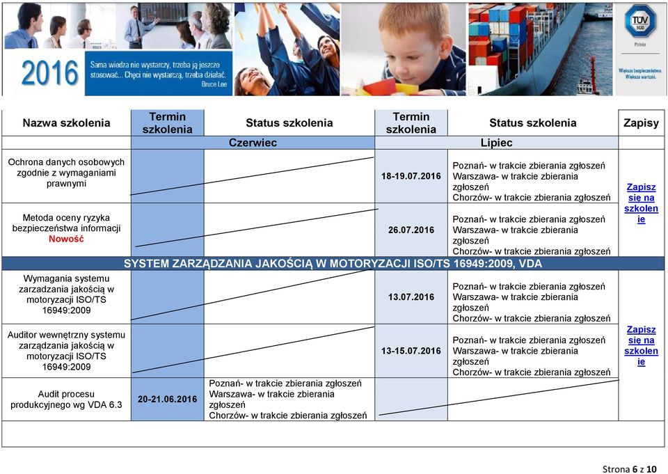 produkcyjnego wg VDA 6.3 18-19.07.