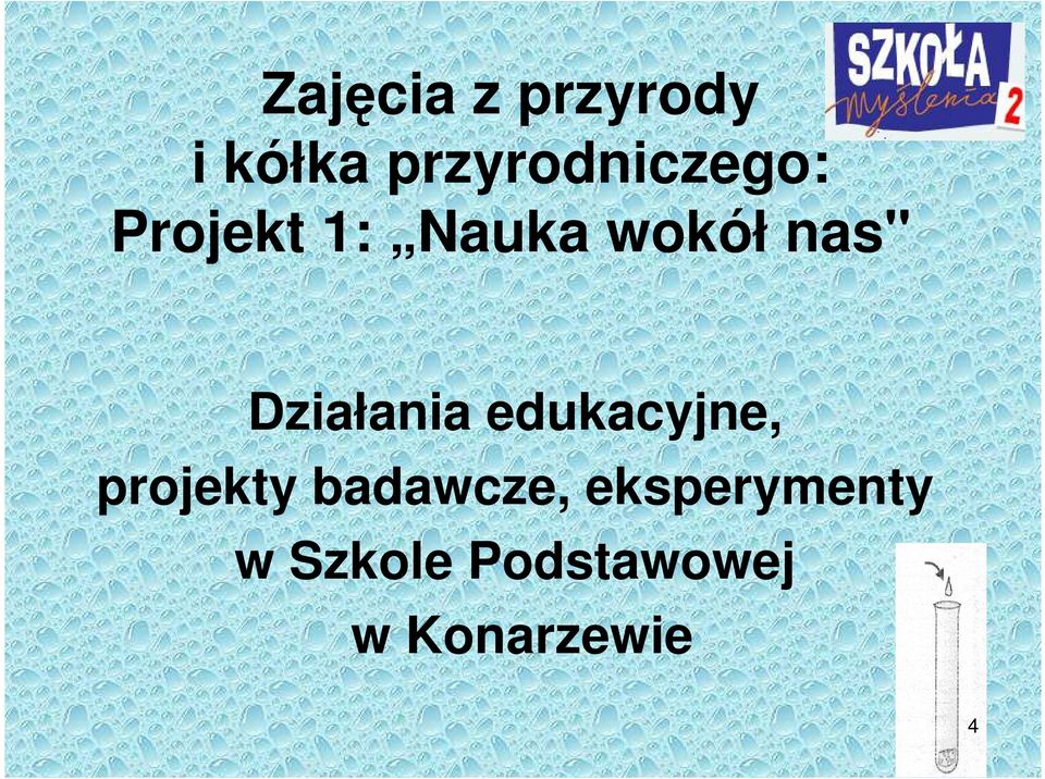 nas" Działania edukacyjne, projekty