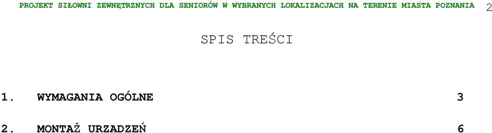 TERENIE MIASTA POZNANIA 2 SPIS TREŚCI