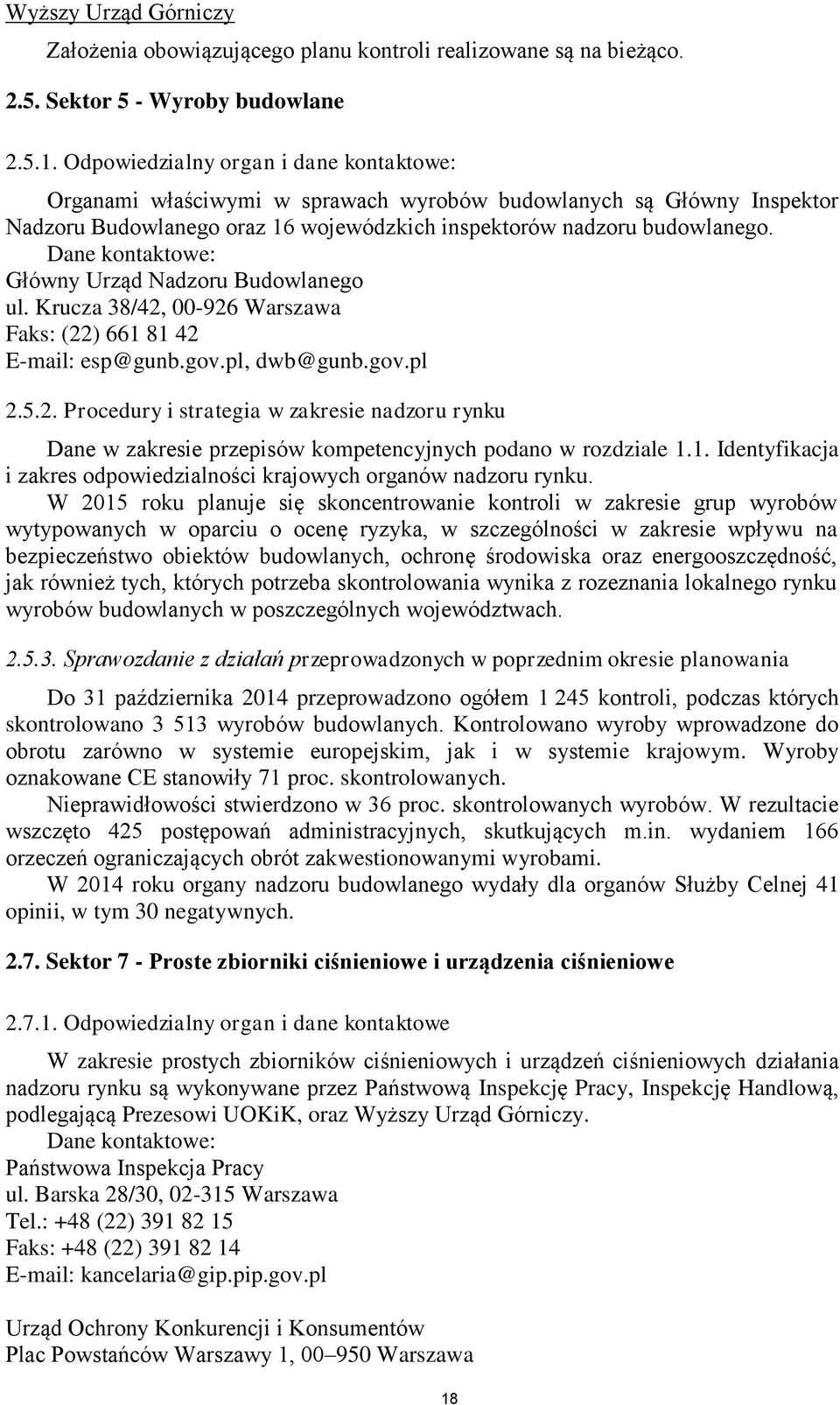 Główny Urząd Nadzoru Budowlanego ul. Krucza 38/42,