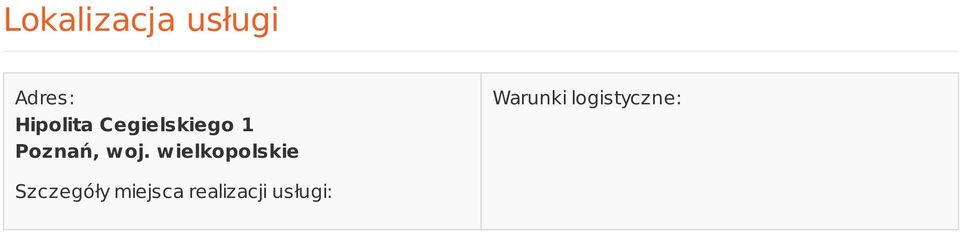 woj. wielkopolskie Warunki