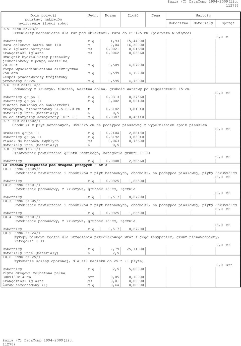 4,79200 Zespół prądotwórczy trójfazowy przewoźny 5 kva m-g 0,595 4,76000 9.