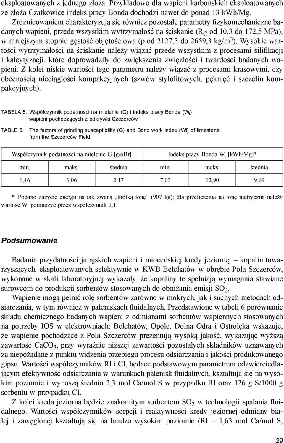 objętościowa (ρ od 2127,3 do 2659,3 kg/m 3 ).