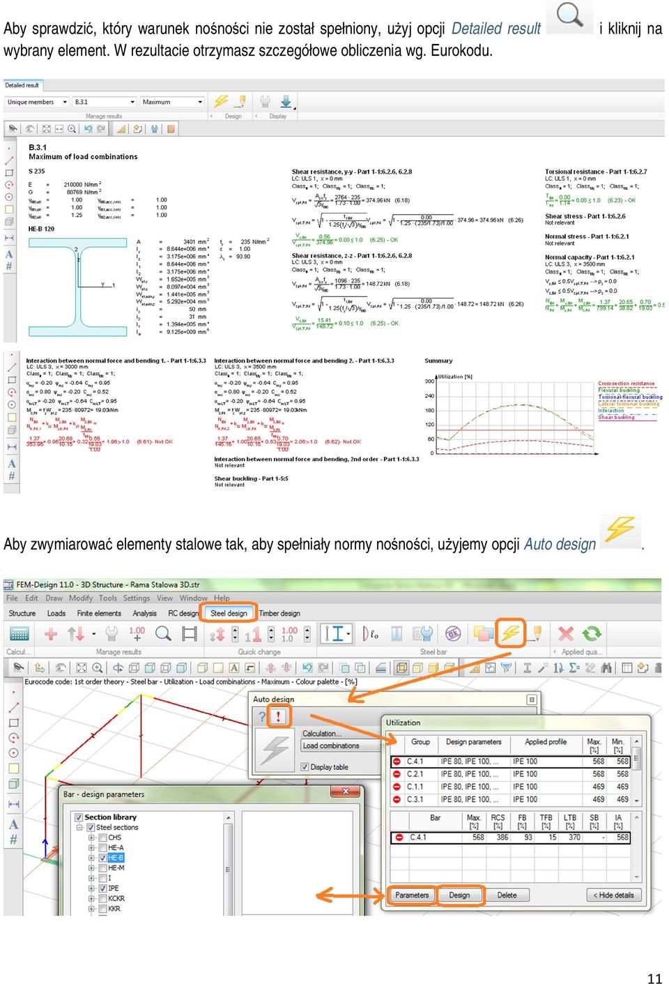 W rezultacie otrzymasz szczegółowe obliczenia wg. Eurokodu.