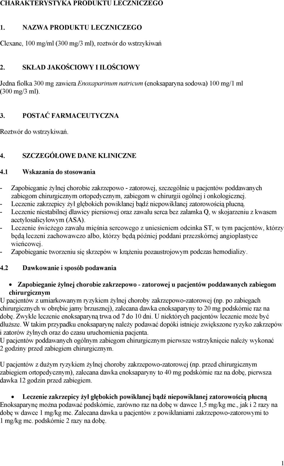 SZCZEGÓŁOWE DANE KLINICZNE 4.