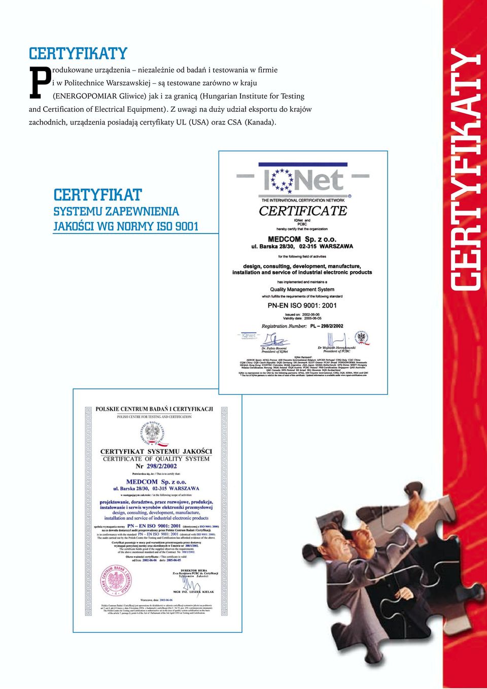 Certificatin f Electrical Equipment).
