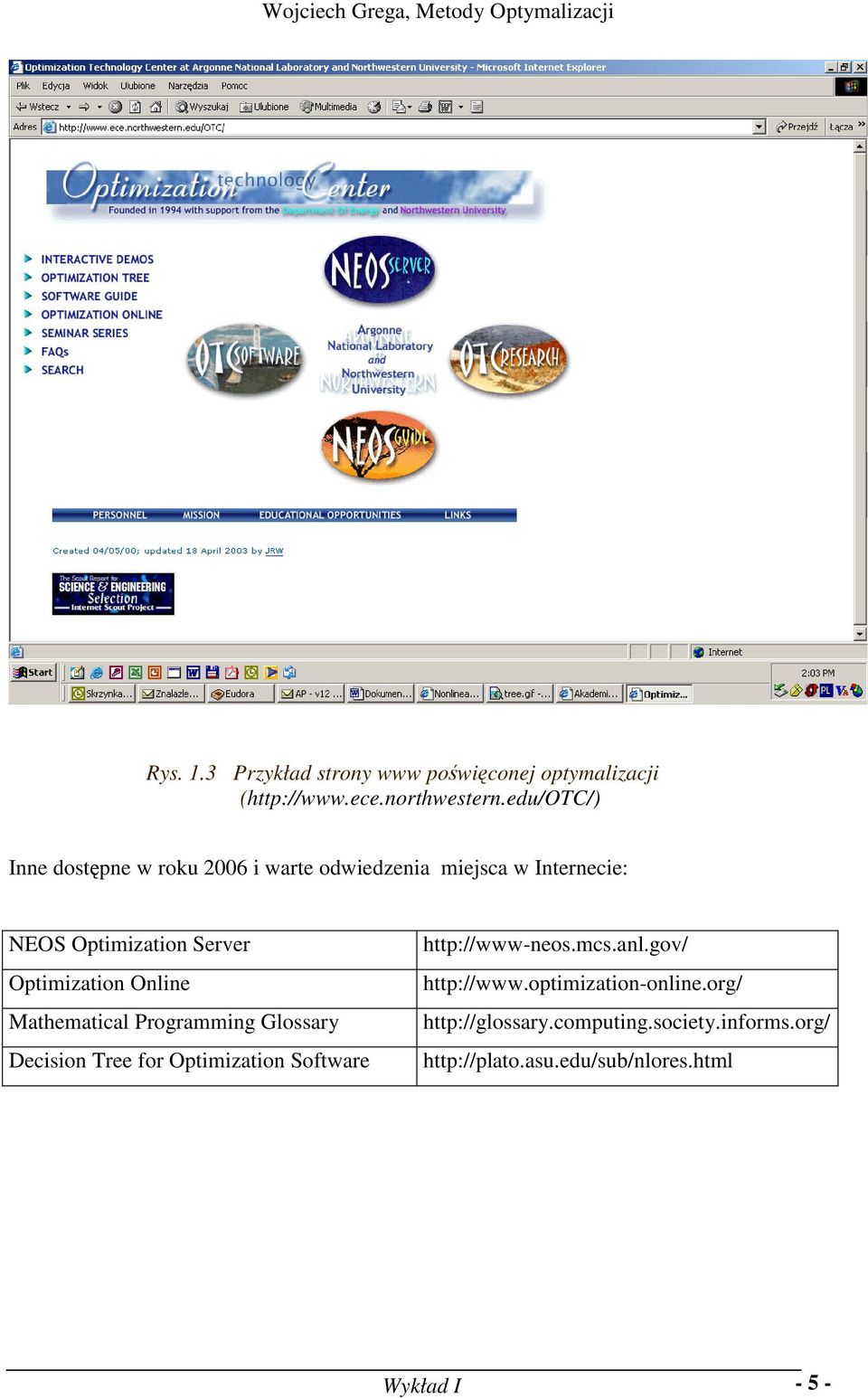 Optimizatio Olie Mathematical Programmig Glossary Decisio Tree for Optimizatio Software http://www-eos.