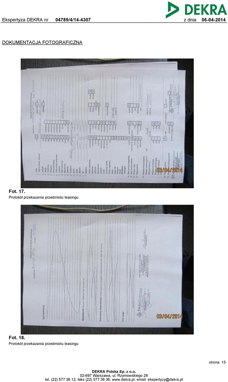 przedmiotu leasingu Fot. 18.