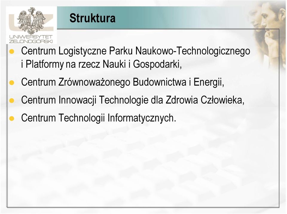 Gospodarki, Centrum ZrównowaŜonego Budownictwa i Energii,