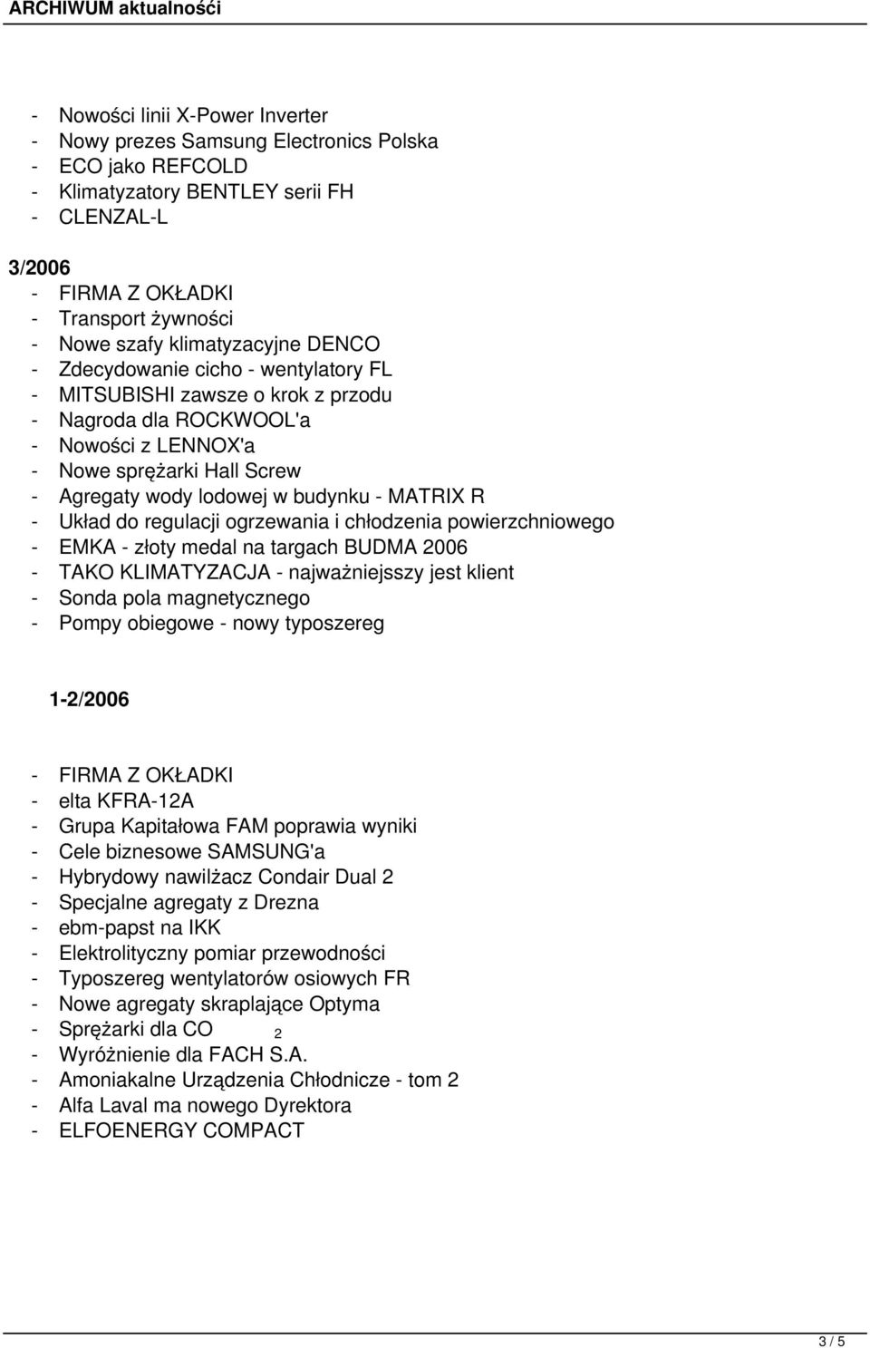 Układ do regulacji ogrzewania i chłodzenia powierzchniowego - EMKA - złoty medal na targach BUDMA 2006 - TAKO KLIMATYZACJA - najważniejsszy jest klient - Sonda pola magnetycznego - Pompy obiegowe -