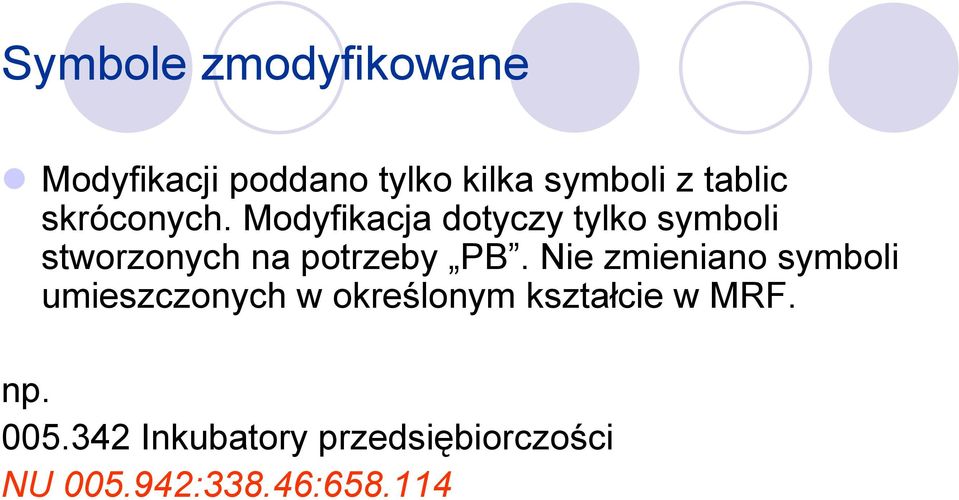 Modyfikacja dotyczy tylko symboli stworzonych na potrzeby PB.