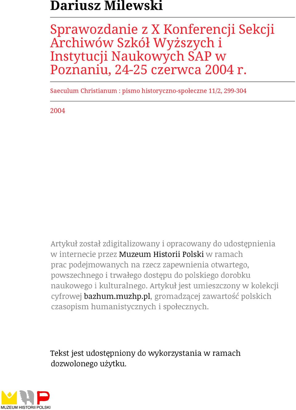 Naukowych SAP w Poznaniu, 24-25 czerwca 2004 r.