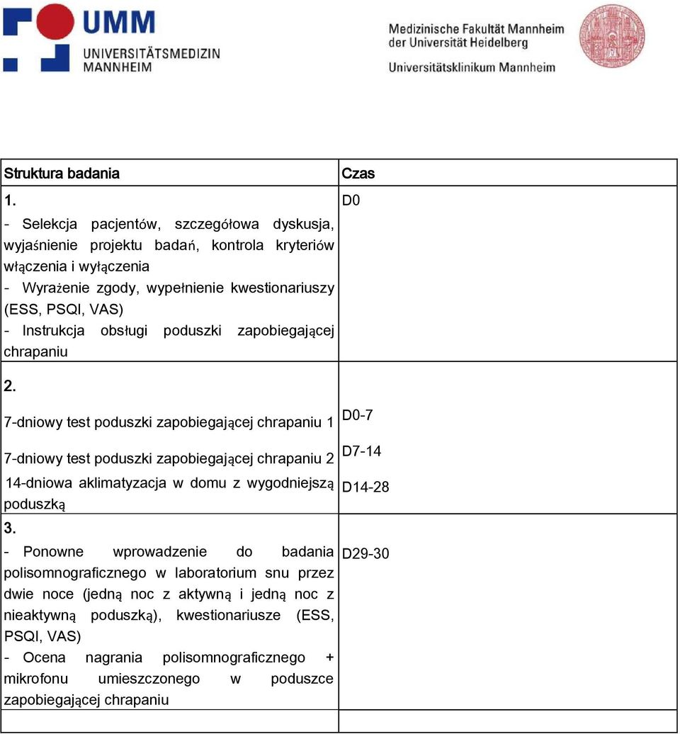 Instrukcja obsługi poduszki zapobiegającej chrapaniu 2.