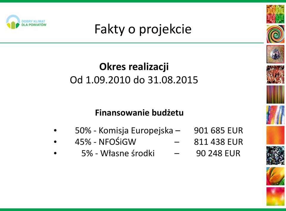 2015 Finansowanie budżetu 50% - Komisja