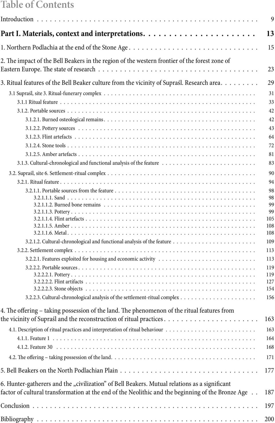 The state of research..................................... 23 3. Ritual features of the Bell Beaker culture from the vicinity of Supraśl. Research area......... 29 3.1 Supraśl, site 3.