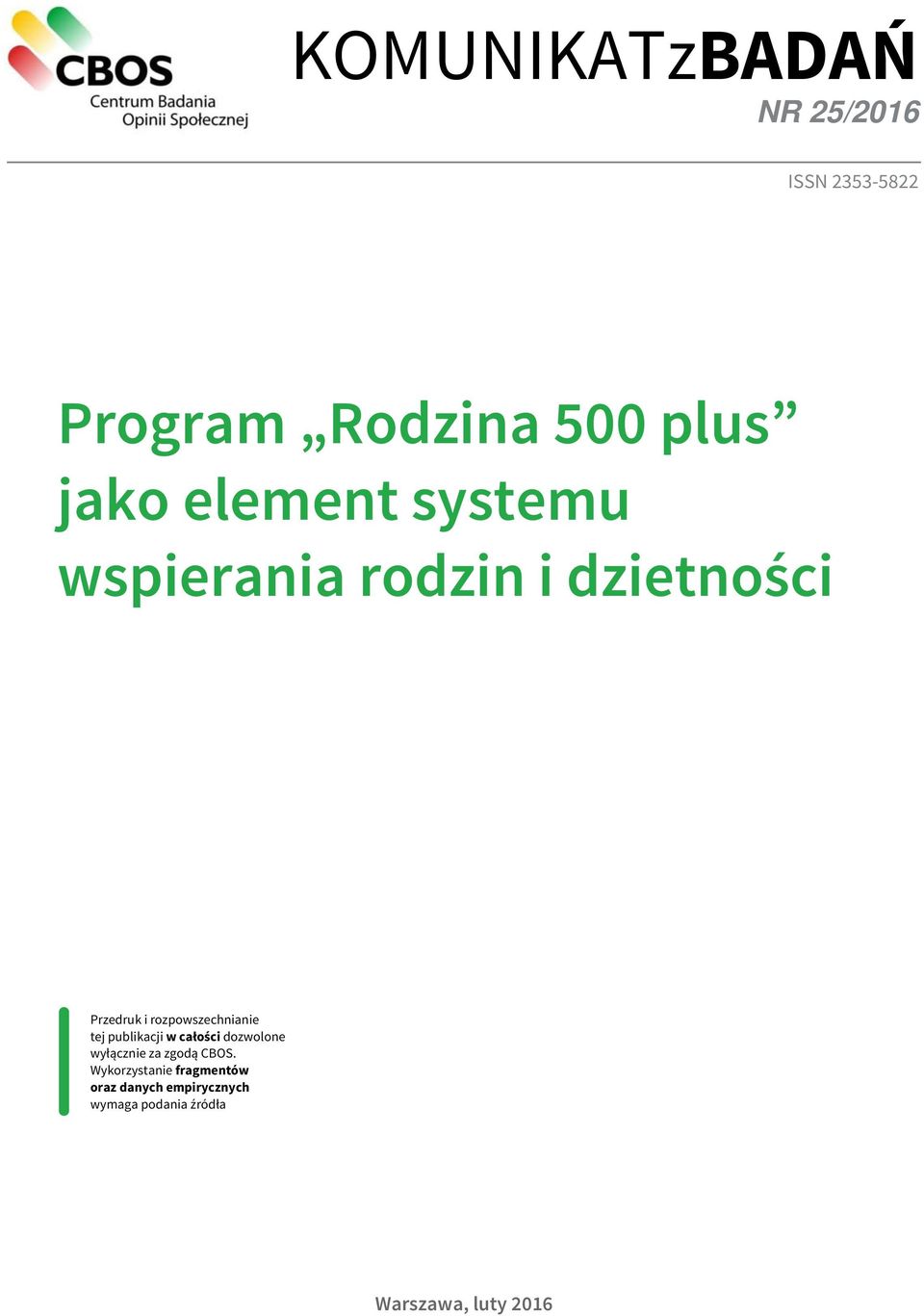 rozpowszechnianie tej publikacji w całości dozwolone wyłącznie za zgodą.