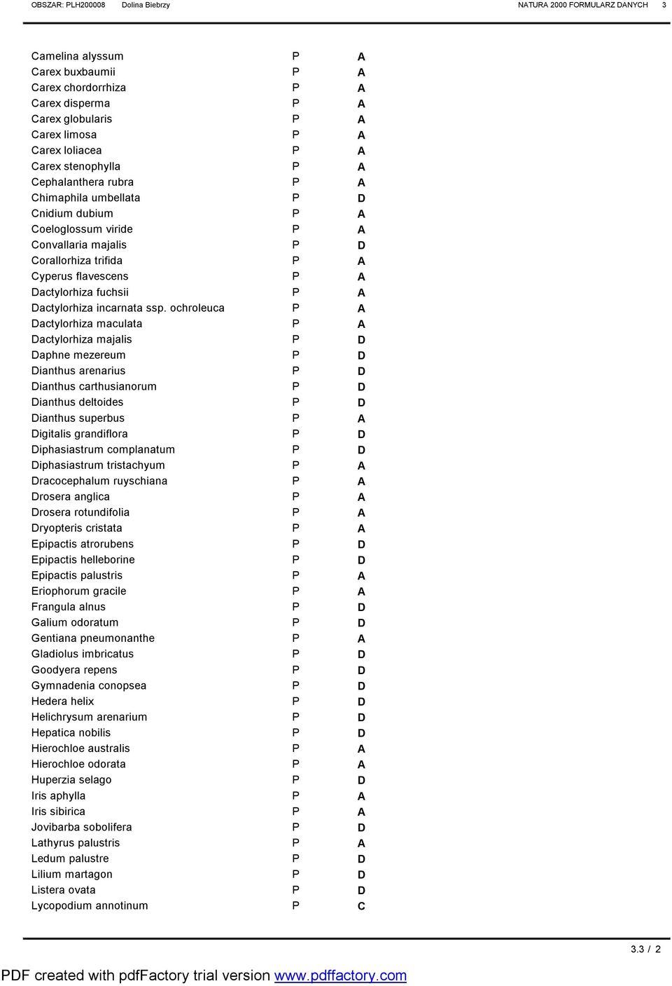ochroleuca actylorhiza maculata actylorhiza majalis aphne mezereum ianthus arenarius ianthus carthusianorum ianthus deltoides ianthus superbus igitalis grandiflora iphasiastrum complanatum
