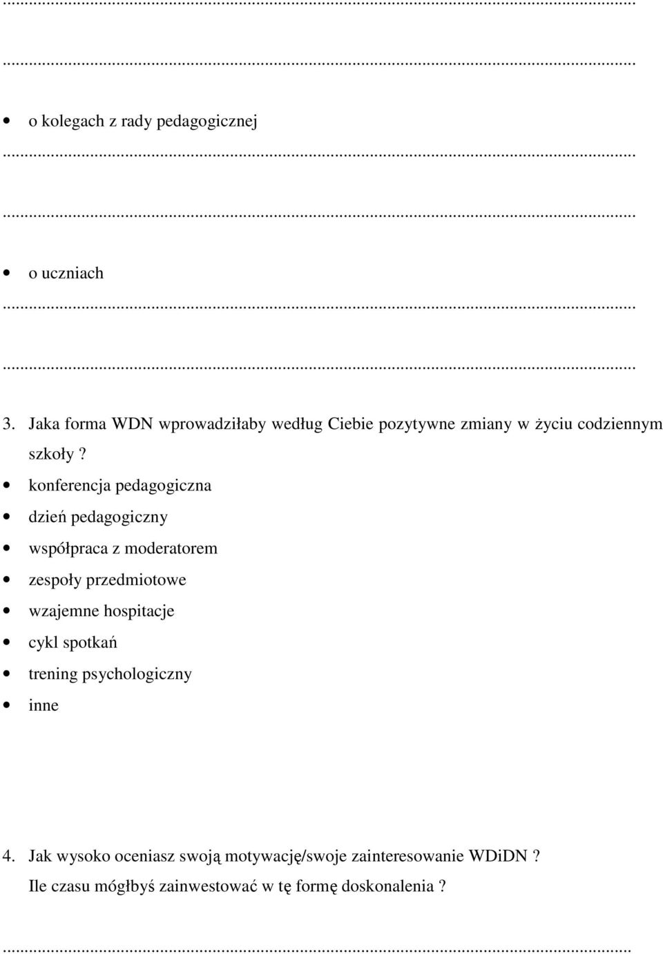 konferencja pedagogiczna dzień pedagogiczny współpraca z moderatorem zespoły przedmiotowe wzajemne