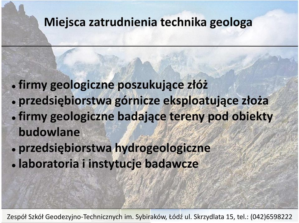 złoża firmy geologiczne badające tereny pod obiekty