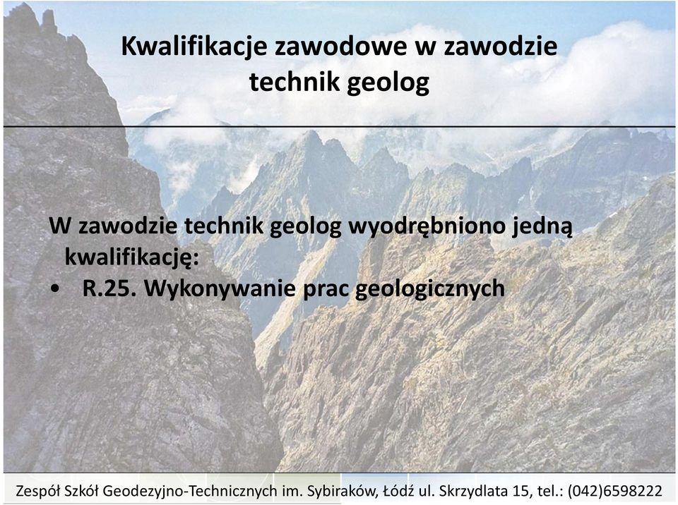 geolog wyodrębniono jedną