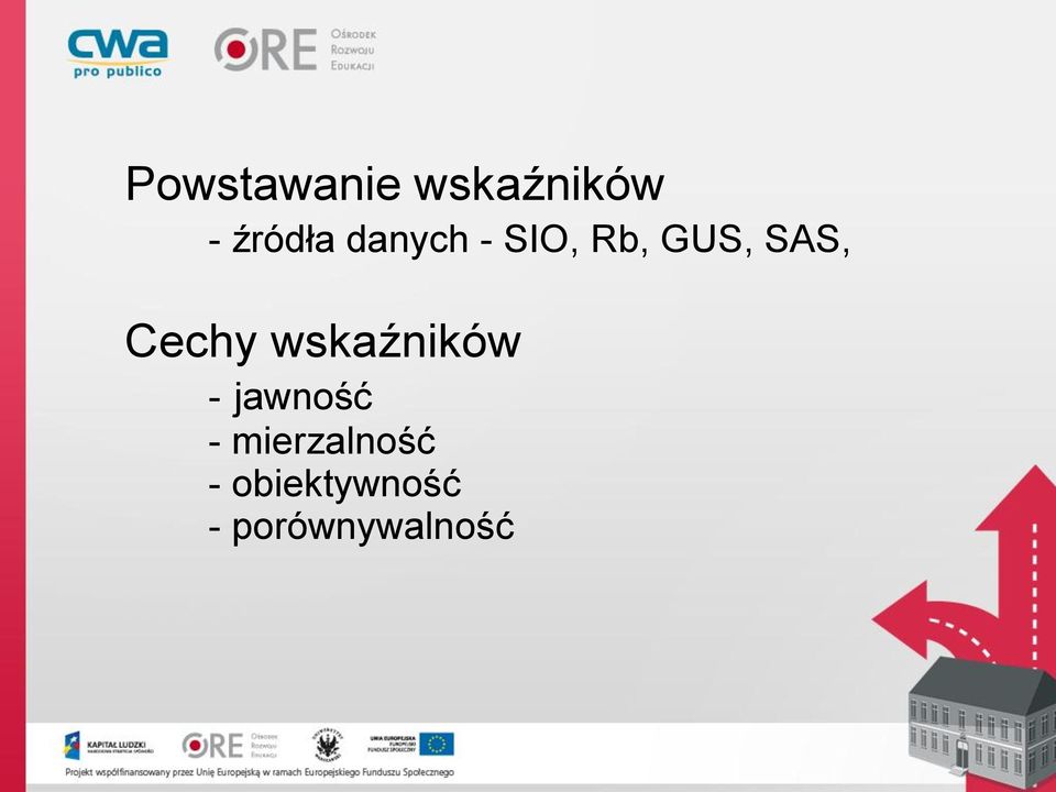 Cechy wskaźników - jawność -