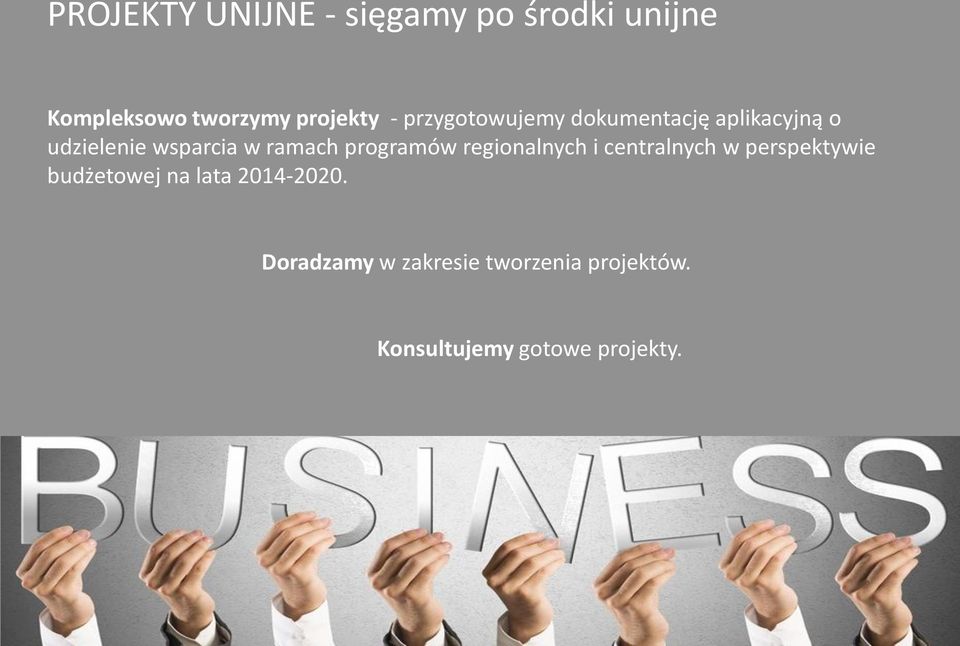 programów regionalnych i centralnych w perspektywie budżetowej na lata