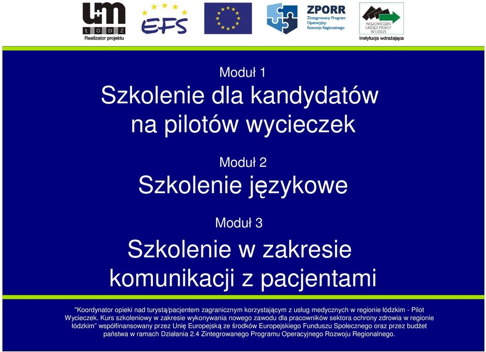 Szkolenie językowe Moduł 3