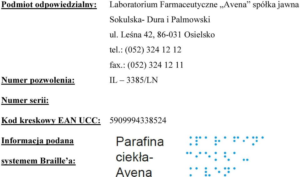 Leśna 42, 86-031 Osielsko tel.: (052) 324 12 12 fax.