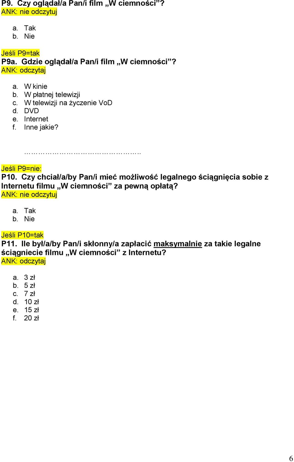 Czy chciał/a/by Pan/i mieć możliwość legalnego ściągnięcia sobie z Internetu filmu W ciemności za pewną opłatą?