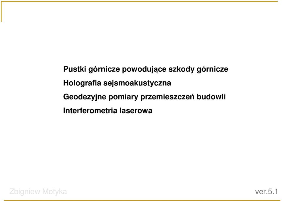 Geodezyjne pomiary przemieszczeń