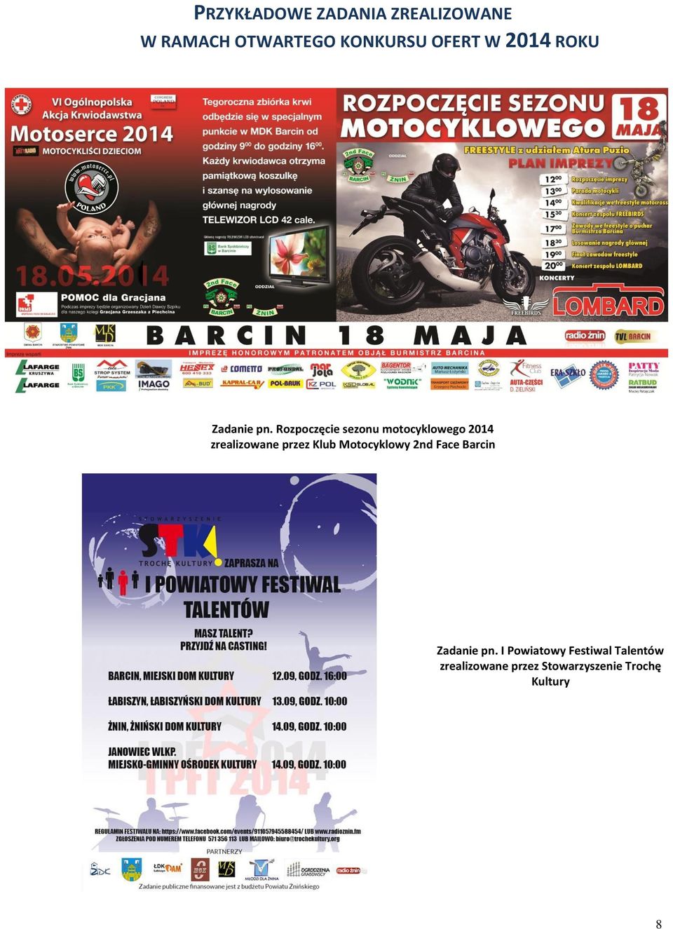 Rozpoczęcie sezonu motocyklowego 2014 zrealizowane przez Klub