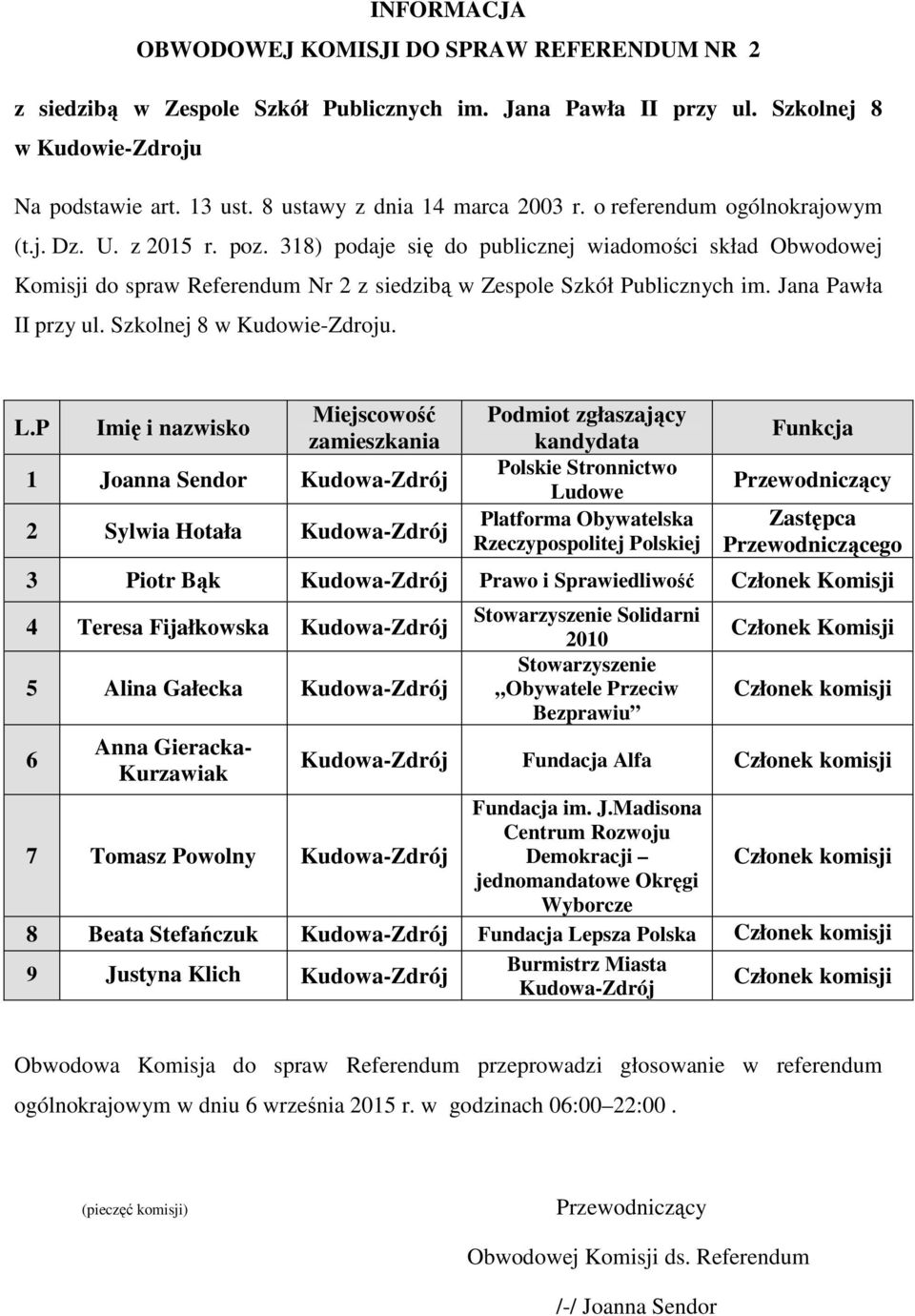 Szkolnej 8 w Kudowie-Zdroju.